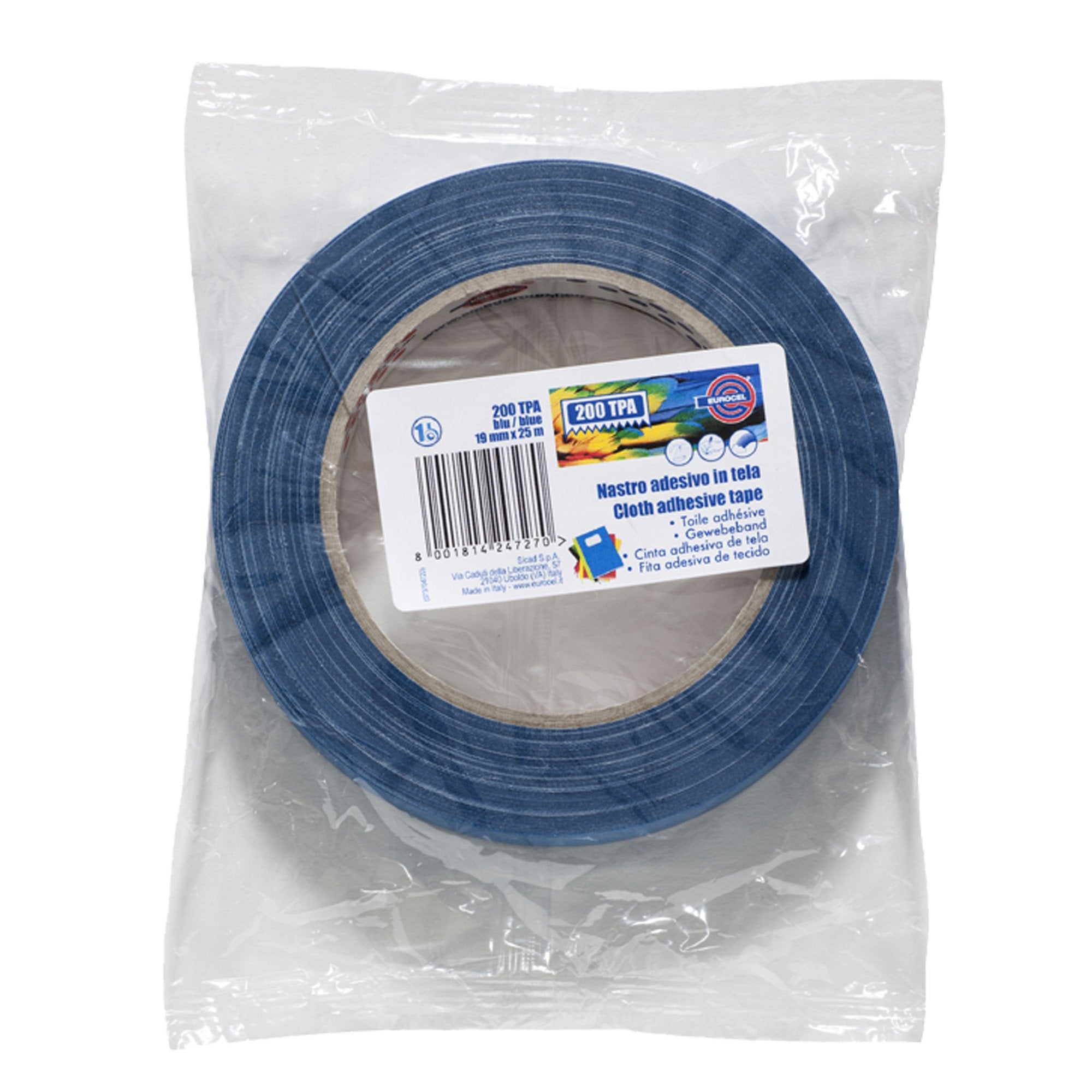 eurocel-nastro-adesivo-telato-tpa-200-19mmx25mt-blu