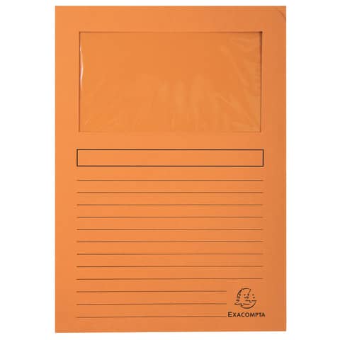 exacompta-cartelline-finestra-forever-a4-cartoncino-120-g-mq-arancio-conf-100-50104e