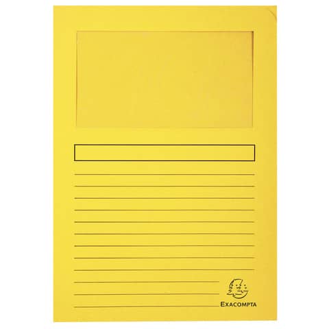 exacompta-cartelline-finestra-forever-a4-cartoncino-120-g-mq-giallo-conf-100-50109e