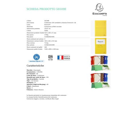 exacompta-cartelline-finestra-forever-a4-cartoncino-120-g-mq-giallo-conf-100-50109e
