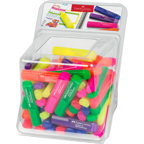 faber-castell-display-cubo-eidenziatori-textliner-46-pezzi-colori-assortiti-254653