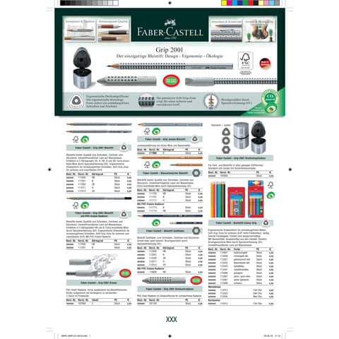 faber-castell-espositore-10-gomme-jumbo-grip-2001-grigio-187100