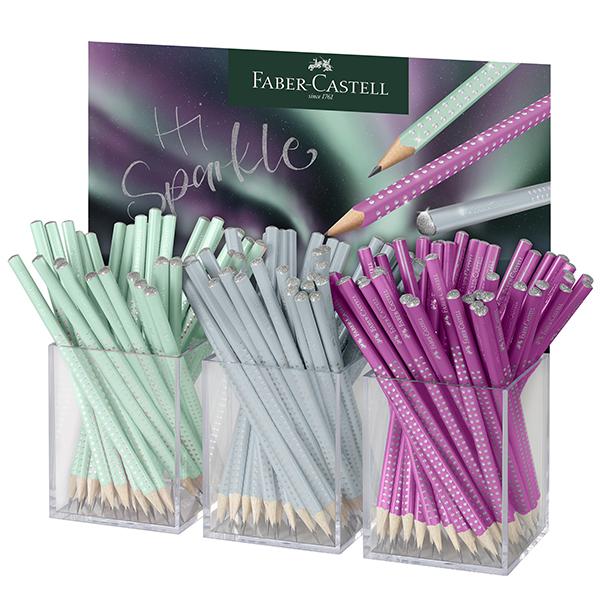 faber-castell-expo-144pz-matite-grafite-sparkle-aurora-colori-assortiti