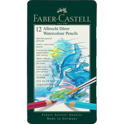 faber-castell-matite-acquerellabili-faber-castell-albrecht-drer-colori-assortiti-conf-12-pezzi-117512