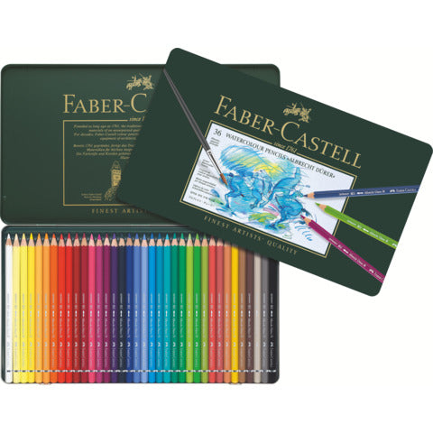 faber-castell-matite-acquerellabili-faber-castell-albrecht-drer-colori-assortiti-conf-36-pezzi-117536