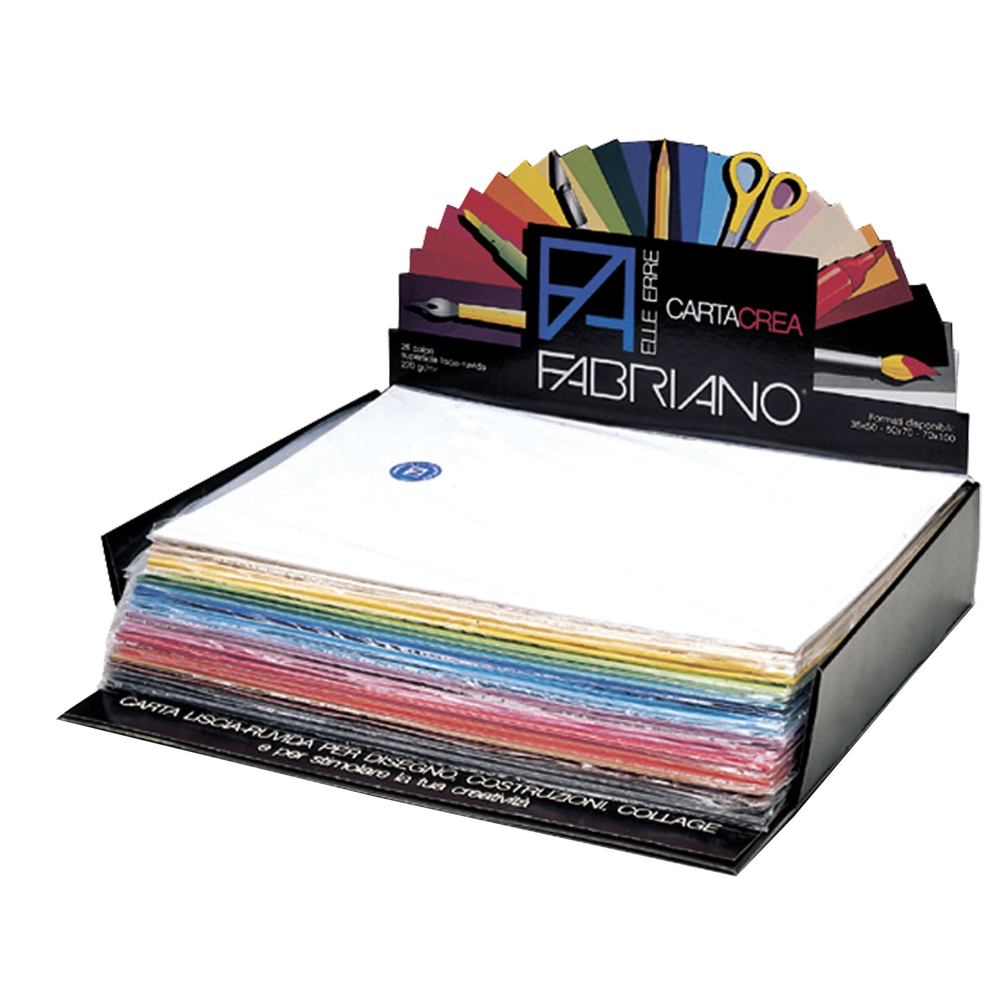 fabriano-expo-260-cartoncino-35x50cm-220gr-ass-25-colori-cartacrea