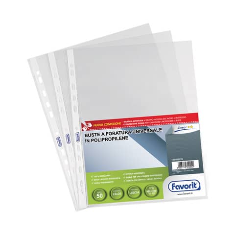 favorit-50-buste-forate-22x30-1725-10-linear-liscia-ppl