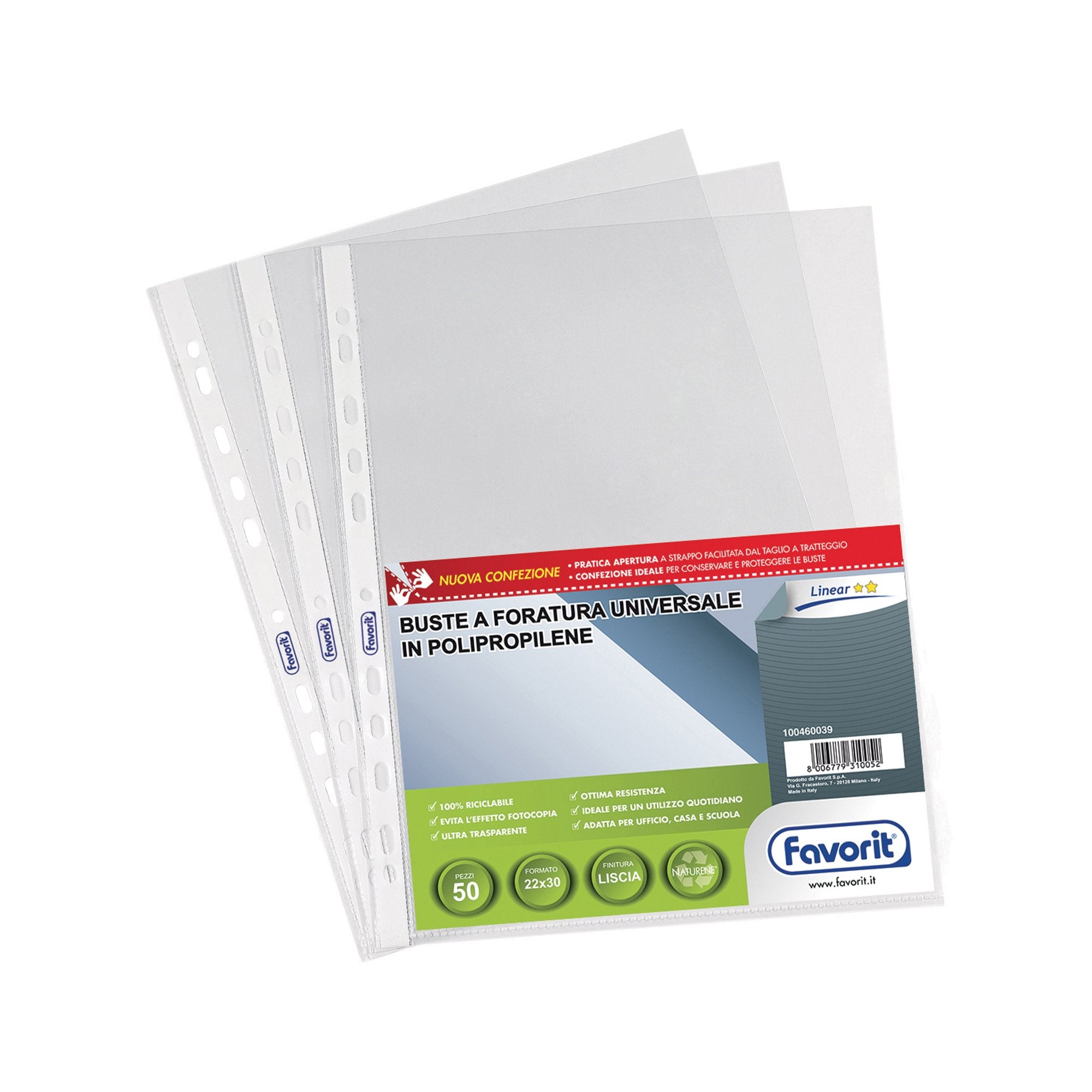 favorit-50-buste-forate-22x30-1725-10-linear-liscia-ppl