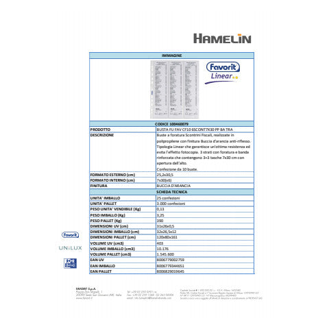 favorit-buste-foratura-universale-porta-scontrini-buccia-darancia-linear-7x30-cm-x6-tasche-conf-10-100460079