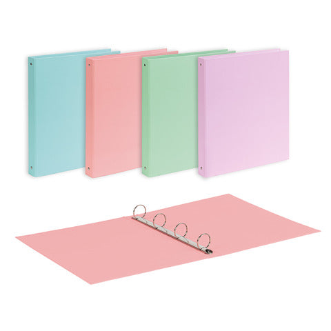 favorit-raccoglitore-22x30-cm-4-anelli-tondi-diametro-30-mm-conf-10-pz-colori-assortiti-linea-pastel-400198067