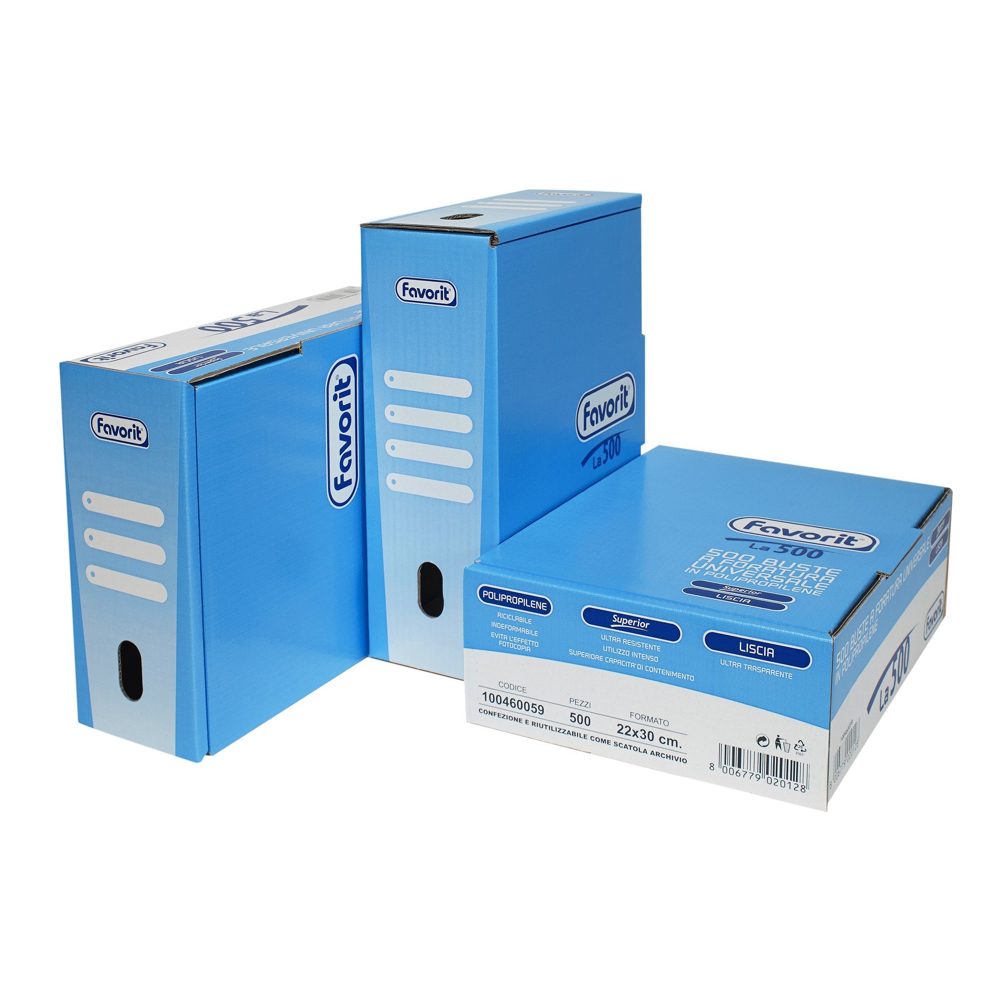 favorit-scatola-500-buste-forate-22x30-superior-liscio-ppl