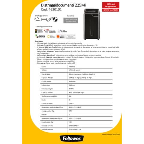 fellowes-distruggidocumenti-uso-frequente-powershred-225mi-nero-16-taglio-microframmento-4620101