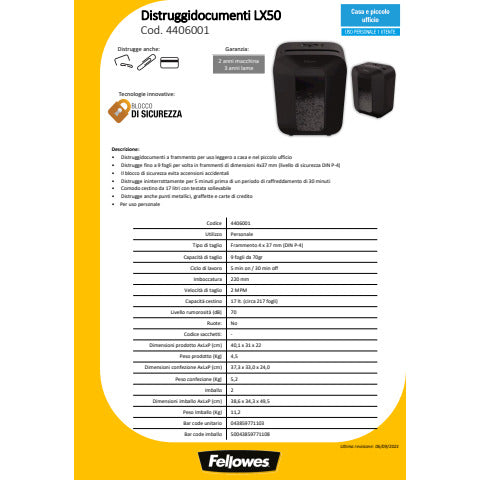fellowes-distruggidocumenti-uso-personale-lx50-p-4-17-l-taglio-frammenti-4x37-mm-powershrednero-4406001