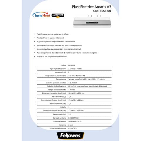 fellowes-plastificatrice-caldo-amaris-6-rulli-formato-a3-bianca-8058201