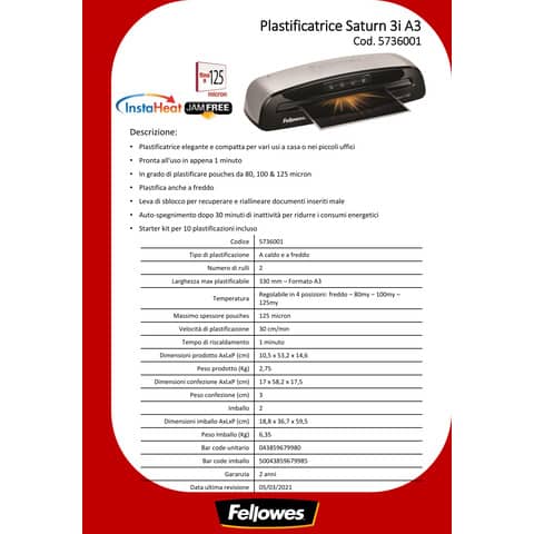 fellowes-plastificatrice-caldo-saturn-3i-a3