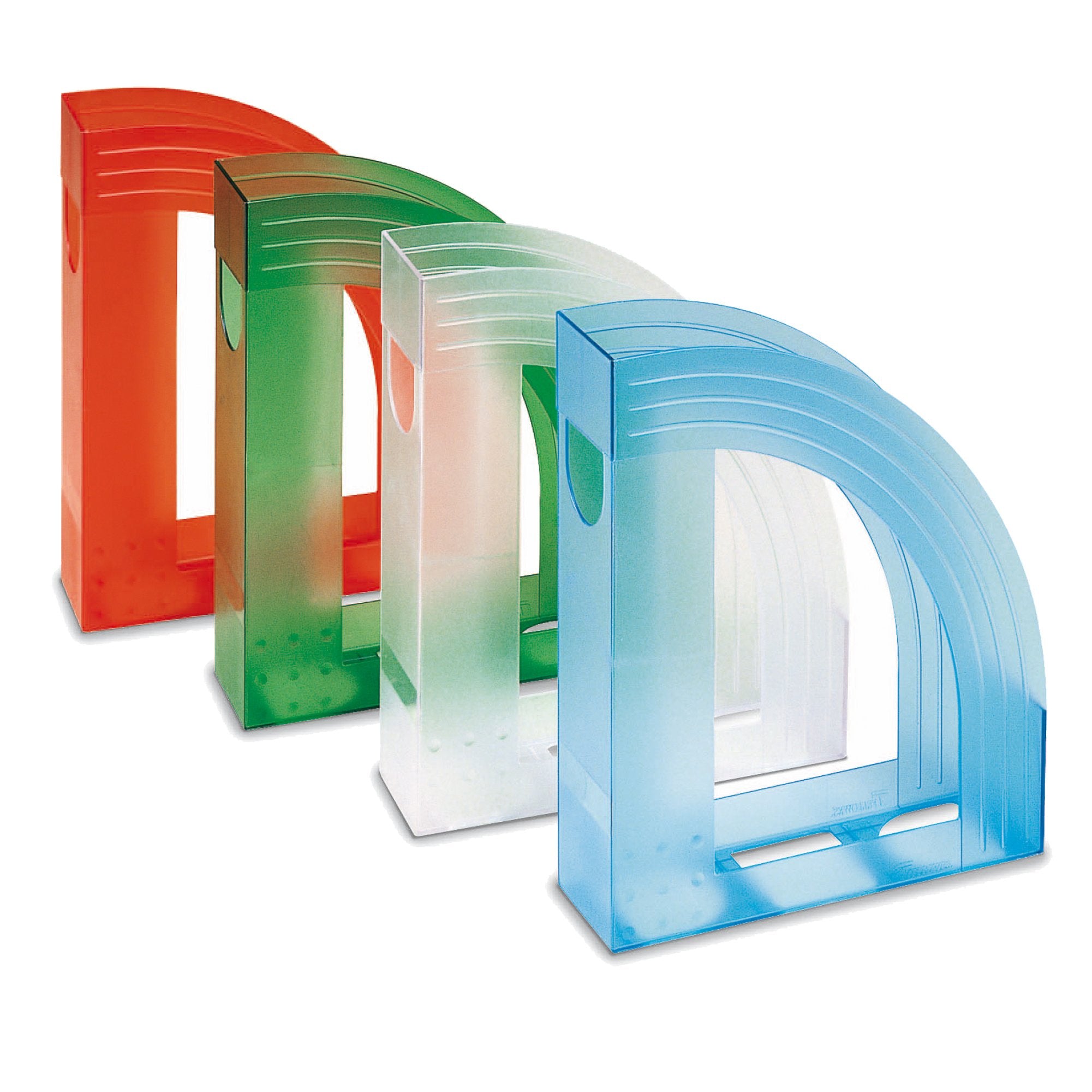 fellowes-portariviste-e803-trasparente-rosso