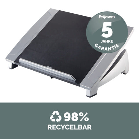 fellowes-supporto-laptop-office-suites-plastica-nero-argento-16-5x38-4x28-9-cm-8032001