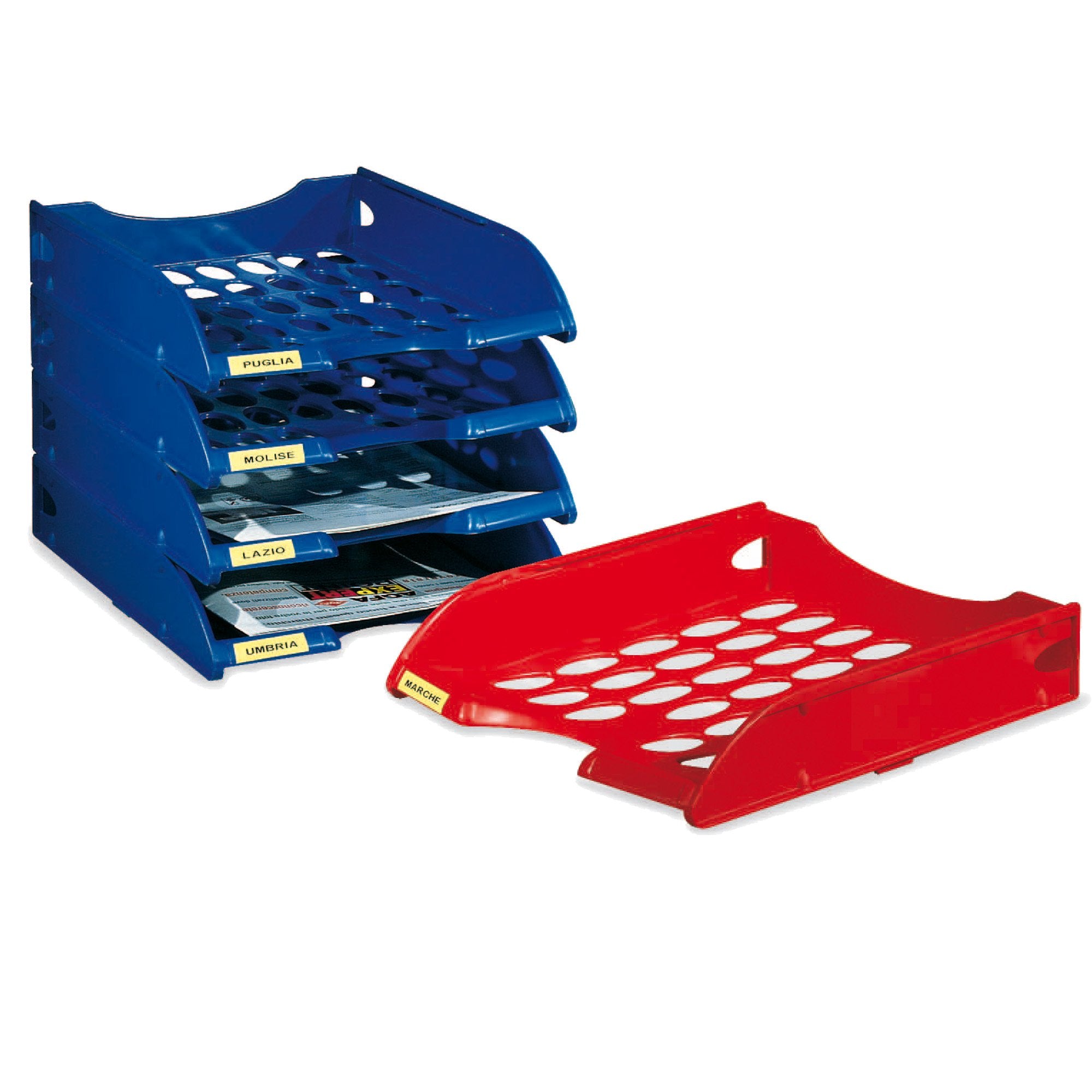 fellowes-vaschetta-portacorrispondenza-forate-e040-blu-navy