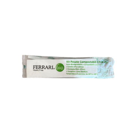 ferrari-bio-kit-posate-bis-forchettacoltellotovagliolo-conf-1000-pz-cpla-fbio01