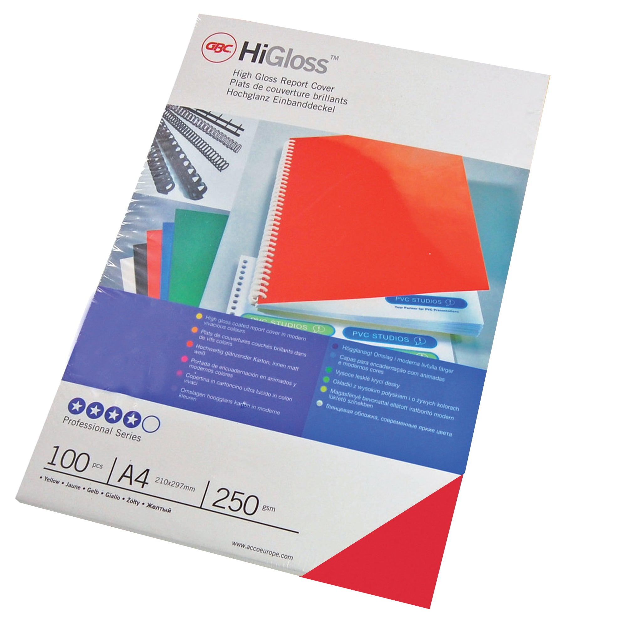 gbc-100-copertine-higloss-250gr-a4-rosso-cartoncino-monolucido