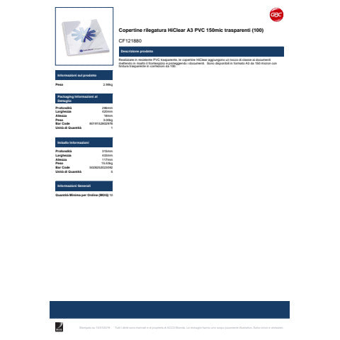 gbc-copertine-rilegatura-hiclear-pvc-a3-180-mic-conf-100-pezzi-trasparente-cf121880