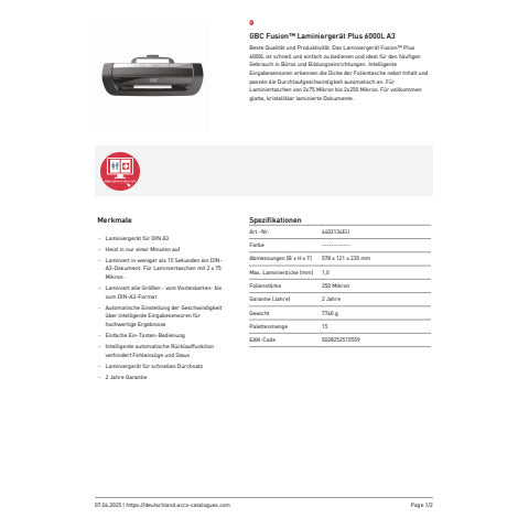 gbc-plastificatrice-caldo-fusion-plus-6000l-a3-4-rulli-nero-4402134eu