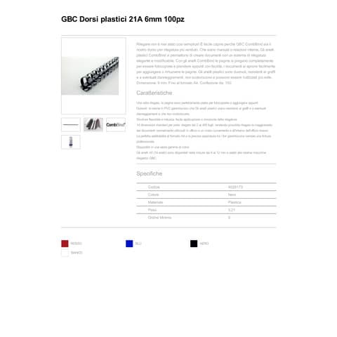 gbc-scatola-100-dorsi-spirale-6mm-nero-21-anelli