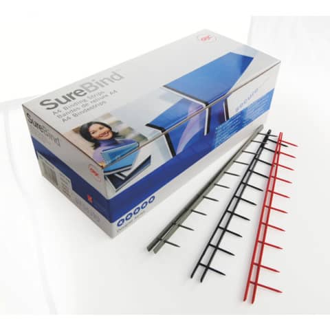 gbc-scatola-100-pettini-surebind-25mm-10-denti-bianco