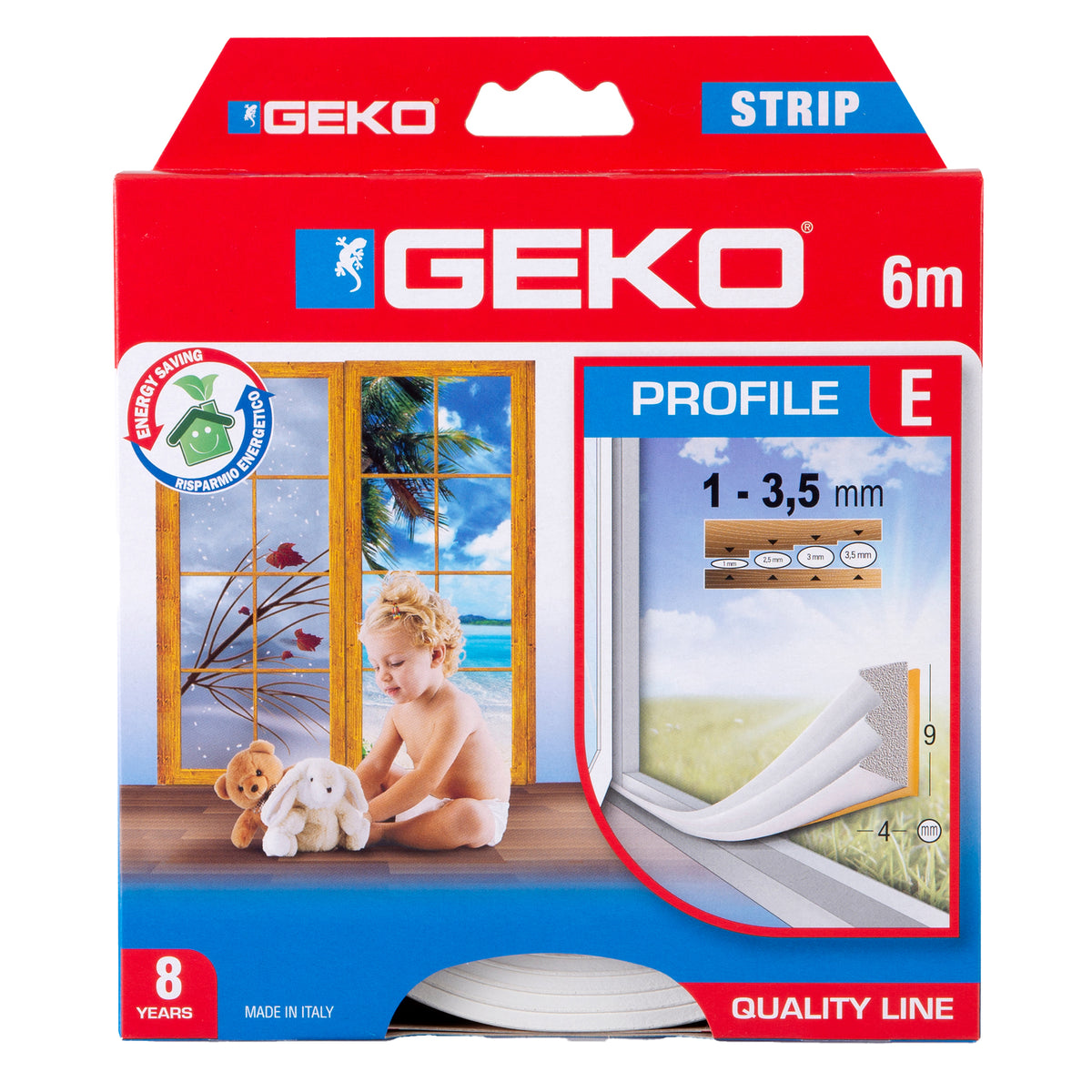 geko-guarnizione-gomma-isolamento-strip-6mt-tipo-bianco