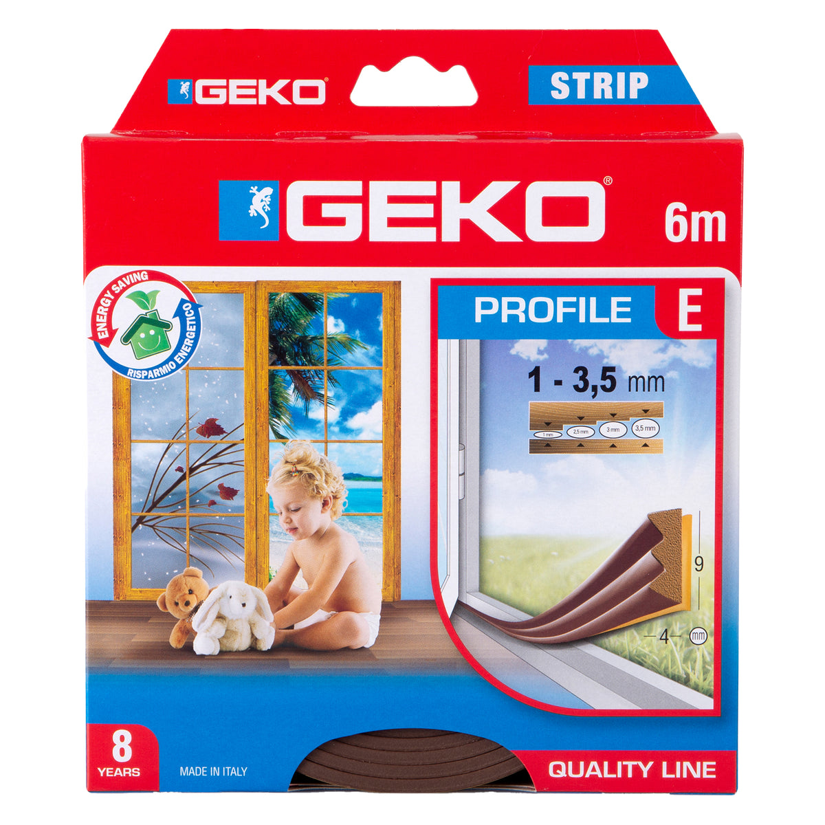 geko-guarnizione-gomma-isolamento-strip-6mt-tipo-marrone