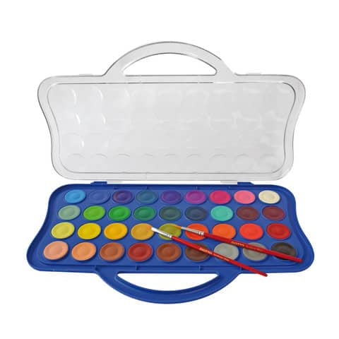giotto-acquerelli-diametro-30-mm-36-colori-assortiti-2-pennelli-f353600
