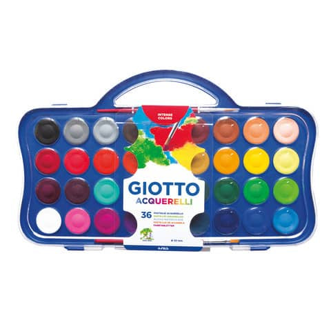 giotto-acquerelli-diametro-30-mm-36-colori-assortiti-2-pennelli-f353600