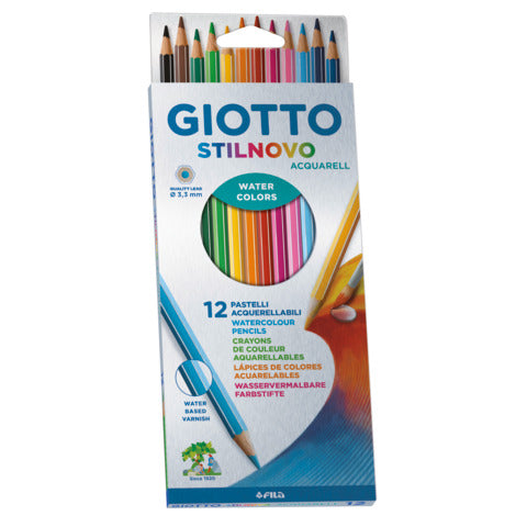 giotto-matite-acquerellabili-stilnovo-conf-12-colori-assortiti-water-colors-f255700
