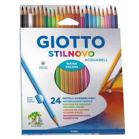 giotto-matite-acquerellabili-stilnovo-conf-24-colori-assortiti-water-colors-f255800