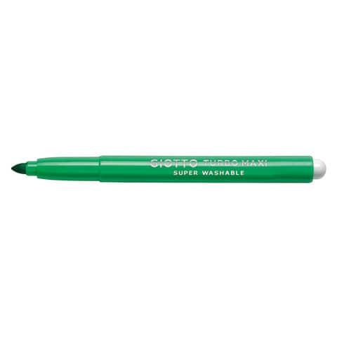 giotto-pennarello-turbo-maxi-punta-grossa-fibra-5-mm-verde-chiaro-conf-12-pezzi-f456018