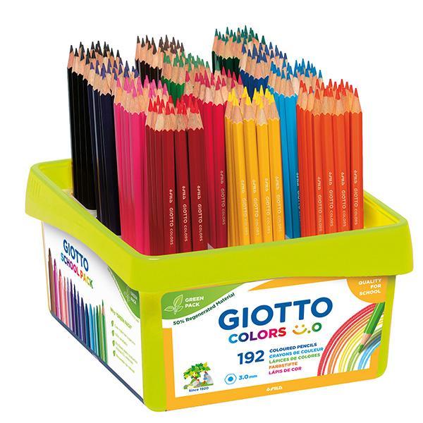 giotto-schoolpack-192pz-matite-colorate-colors-smile-colori-assortiti