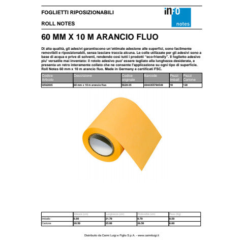 global-notes-roll-notes-60-mm-x-10-m-arancio-fluo-q562035