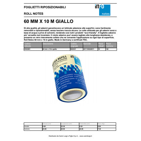 global-notes-roll-notes-60-mm-x-10-m-giallo-q562001