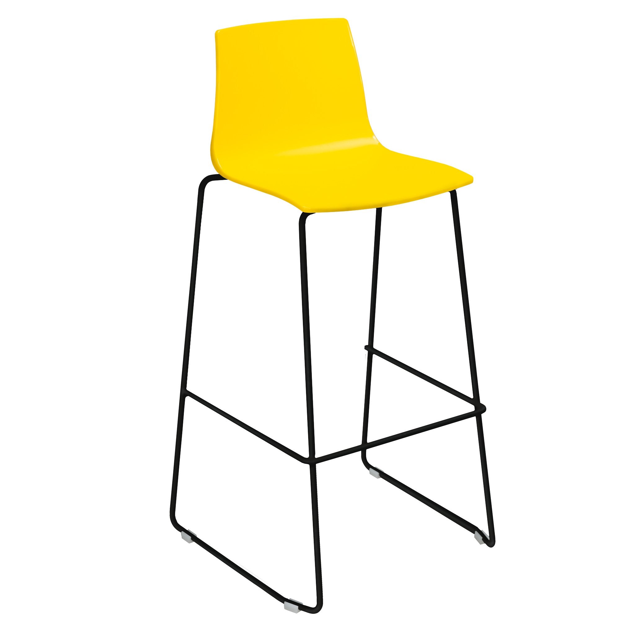 grandsoleil-sgabello-imola-fix-base-nero-opaco-giallo