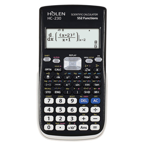 holen-calcolatrice-scientifica-hc-230-102-cifre-552-funzioni-ammessa-maturita-nero-bianco-3532