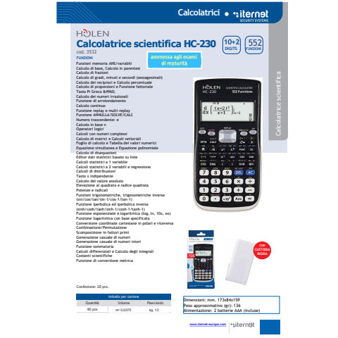 holen-calcolatrice-scientifica-hc-230-102-cifre-552-funzioni-ammessa-maturita-nero-bianco-3532