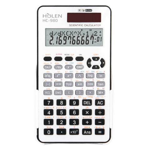 holen-calcolatrice-scientifica-hc-980-102-cifre-401-funzioni-ammessa-maturita-bianco-nero-3531