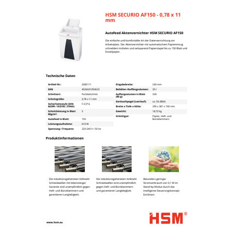 hsm-distruggidocumenti-securio-af150-p-6-34-l-taglio-microframmenti-0-78x11-mm-bianco-2085111