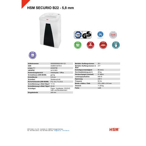 hsm-distruggidocumenti-securio-b22-p-2-33-l-taglio-strisce-5-8-mm-bianco-1831121