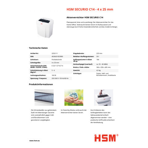 hsm-distruggidocumenti-securio-c14-p-4-20-l-taglio-frammenti-4x25-mm-bianco-2253111
