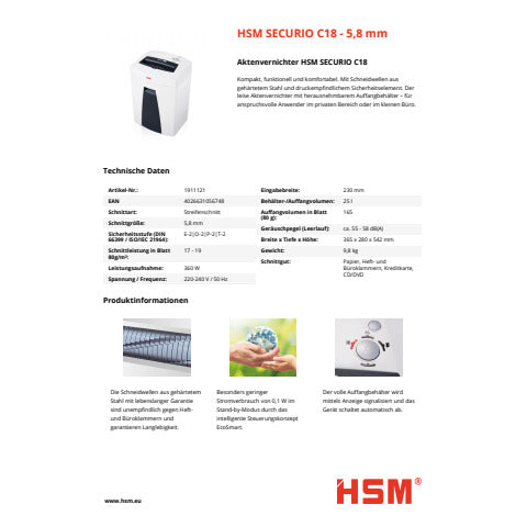 hsm-distruggidocumenti-securio-c18-p-2-25-l-taglio-strisce-5-8-mm-bianco-1911121