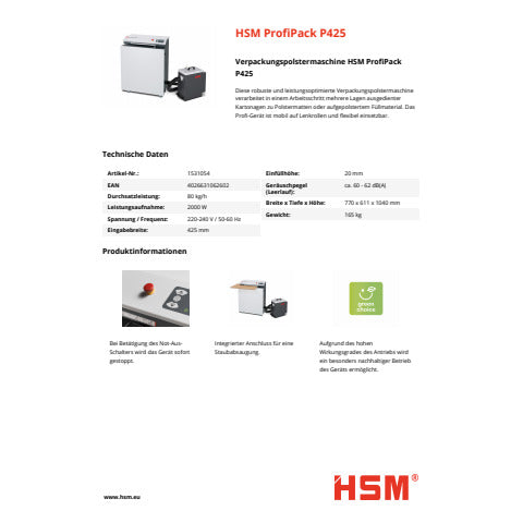 hsm-macchina-perfora-cartoni-profipack-p425-adattatore-depolverizzatore-220-v-grigio-chiaro-ferro-1531054