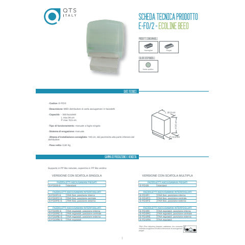 hylab-distributore-mini-carta-asciugamani-fazzoletti-ppl-capacita-300-foglietti-bianco-u-fo-2-ecos