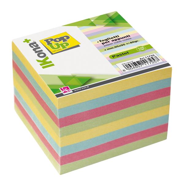 ikona+-cubo-foglietti-carta-colori-pastello-740fg-9-5x9-5cm-ikona