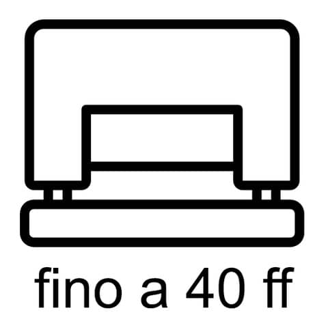 kangaro-perforatore-2-fori-aion-40-fogli-nero-foro-6-mm-2047